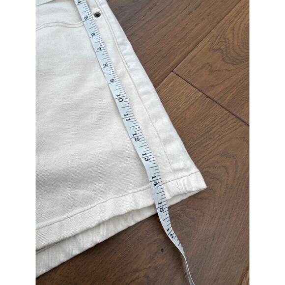 Abercrombie & Fitch 90's Relaxed Cutoff Shorts Off White Women Sz 35 / 20 NWT - Picture 10 of 10